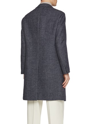 Back View - Click To Enlarge - RING JACKET - Flap Pocket Wool Coat