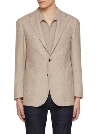 Main View - Click To Enlarge - RING JACKET - Single Breasted Cashmere Blazer