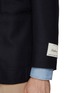 Detail View - Click To Enlarge - RING JACKET - Peak Lapel Double Breasted Wool Blazer