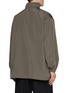 Back View - Click To Enlarge - THE ROW - Chon Hidden Hood Silk Wool Long Jacket