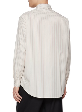 Back View - Click To Enlarge - THE ROW - Luigi Striped Cotton Shirt