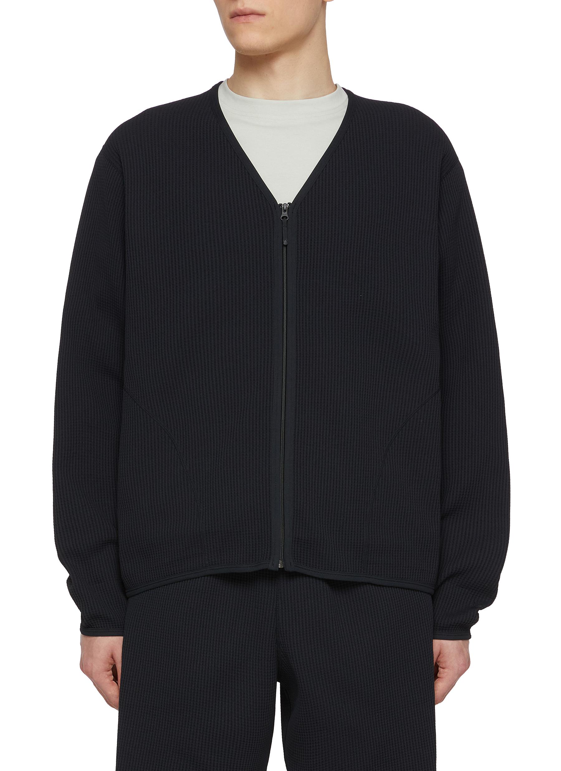 The CLASIK WAFFLEZIP ドライバーズニットカーディガン 48 The CLASIK』