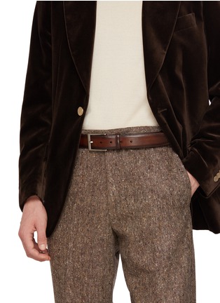 Figure View - Click To Enlarge - MAGNANNI - Wind Medium Leather Belt