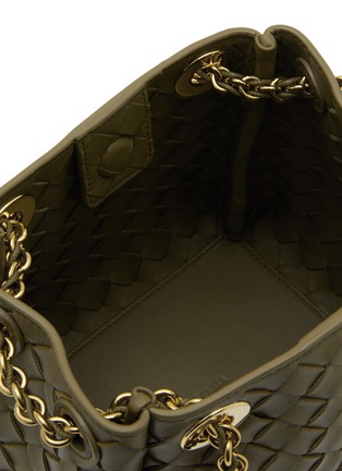 Detail View - Click To Enlarge - BOTTEGA VENETA - Small Parachute Chain Intrecciato Leather Shoulder Bag