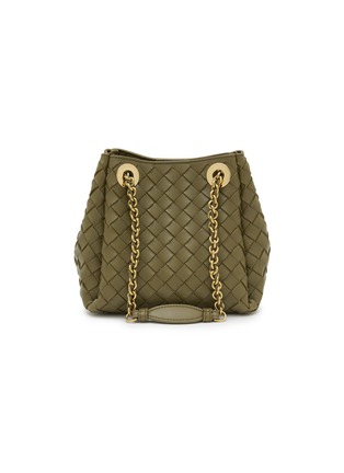 Main View - Click To Enlarge - BOTTEGA VENETA - Small Parachute Chain Intrecciato Leather Shoulder Bag