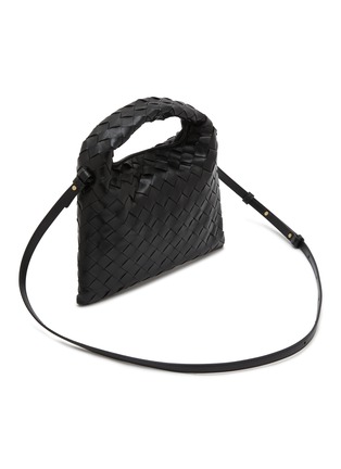 Detail View - Click To Enlarge - BOTTEGA VENETA - Mini Hop Intrecciato Leather Crossbody Bag