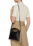 Figure View - Click To Enlarge - BOTTEGA VENETA - Mini Hop Intrecciato Leather Crossbody Bag