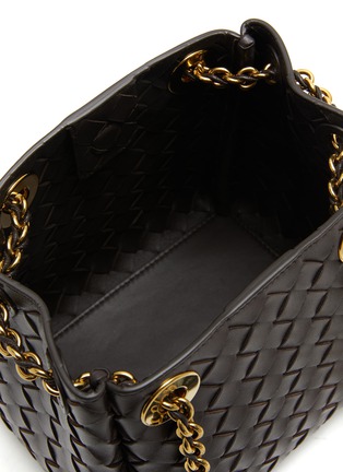 Detail View - Click To Enlarge - BOTTEGA VENETA - Small Parachute Chain Intrecciato Leather Shoulder Bag