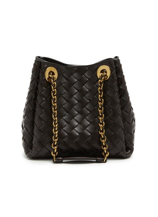 Main View - Click To Enlarge - BOTTEGA VENETA - Small Parachute Chain Intrecciato Leather Shoulder Bag