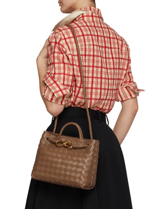 Figure View - Click To Enlarge - BOTTEGA VENETA - Small Andiamo Intrecciato Leather Bag