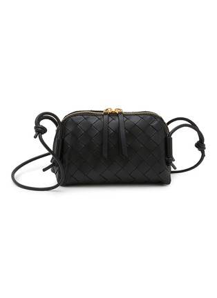 Main View - Click To Enlarge - BOTTEGA VENETA - Concert Intrecciato Leather Pouch Bag