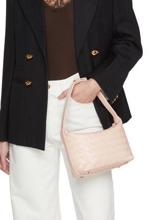 Figure View - Click To Enlarge - BOTTEGA VENETA - Mini Wallace intrecciato Leather Shoulder Bag