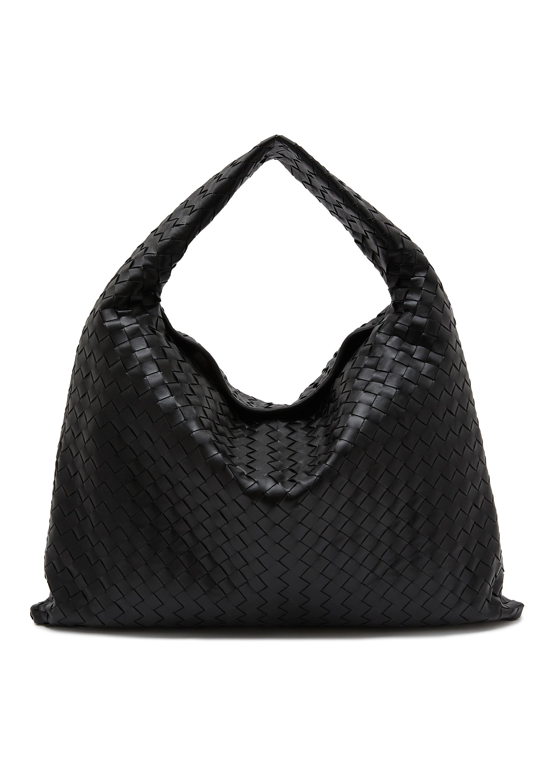 BOTTEGA VENETA | Large Hop Intrecciato Leather Shoulder Bag