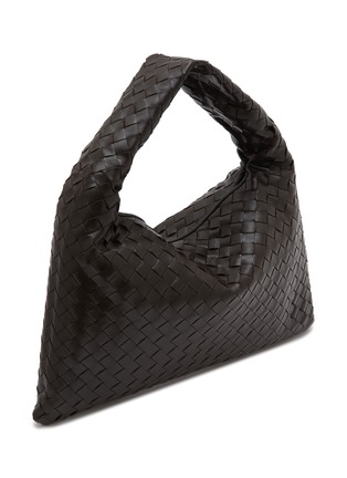 Detail View - Click To Enlarge - BOTTEGA VENETA - Small Hop Intrecciato Leather Shoulder Bag