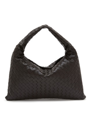 Main View - Click To Enlarge - BOTTEGA VENETA - Small Hop Intrecciato Leather Shoulder Bag