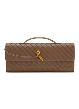 Main View - Click To Enlarge - BOTTEGA VENETA - Andiamo Intrecciato Leather Top Handle Clutch