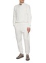 Figure View - Click To Enlarge - THOM BROWNE - Tonal Four Bar Cotton Sweater