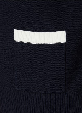  - THOM BROWNE - Hector 4 Bar Cotton Cardigan