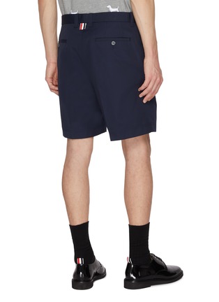 Back View - Click To Enlarge - THOM BROWNE - Typewriter RWB Grosgrain Chino Shorts