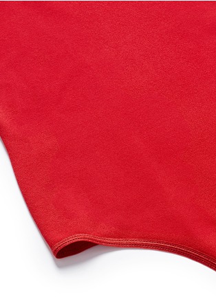 Detail View - Click To Enlarge - ALAÏA - V-neck knit bodysuit