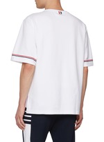 【THOM BROWNE】Rugby Fit RWB Stripe T-Shirt/全国送料込み THOM BROWNE | RWB Sleeves Cotton Rugby T-Shirt | Men | Lane