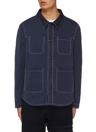 Main View - Click To Enlarge - THOM BROWNE - Contrast Stitch Pocket Jacket