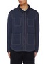 Main View - Click To Enlarge - THOM BROWNE - Contrast Stitch Pocket Jacket