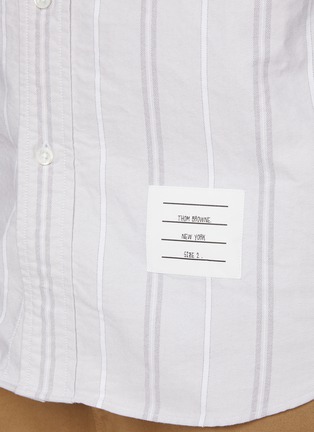  - THOM BROWNE - RWB Piping Sleeve Cotton Oxford Shirt