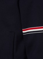 THOM BROWNE | RWB Armband Zip Up Cotton Blend Jacket | Men