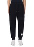 Main View - Click To Enlarge - THOM BROWNE - Drawstring Elasticated Four Bar Thigh Sweatpants