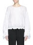 Main View - Click To Enlarge - CHLOÉ - Pineapple broderie anglaise bell sleeve blouse