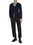 Figure View - Click To Enlarge - THOM BROWNE - RWB Back Piping Cotton Oxford Shirt