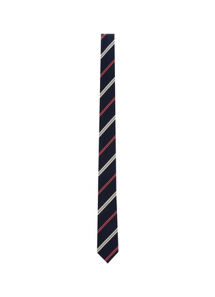 Detail View - Click To Enlarge - THOM BROWNE - Mogador Striped Silk Cotton Tie