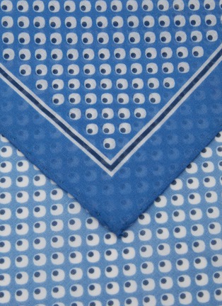 Detail View - Click To Enlarge - STEFANOBIGI MILANO - Small Dotted Silk Pocket Square