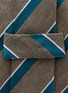 Detail View - Click To Enlarge - STEFANOBIGI MILANO - Striped Silk Linen Tie