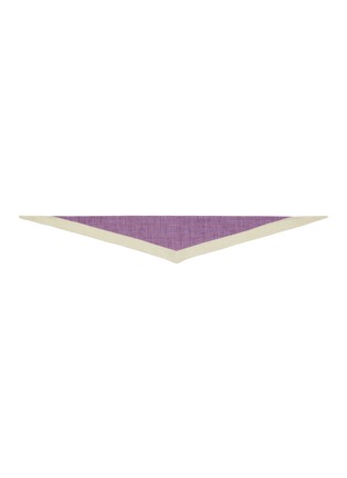 Main View - Click To Enlarge - STEFANOBIGI MILANO - Bi-Colour Linen Triangle Scarf