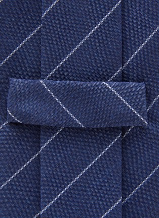 Detail View - Click To Enlarge - STEFANOBIGI MILANO - Pin Striped Wool Tie