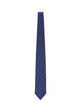 Figure View - Click To Enlarge - STEFANOBIGI MILANO - Pin Striped Wool Tie