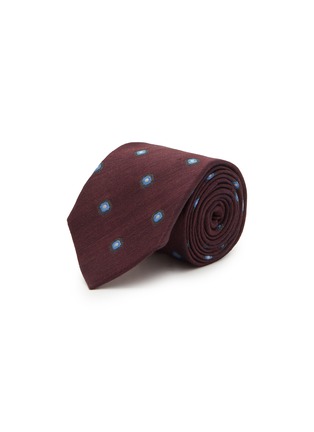 Main View - Click To Enlarge - STEFANOBIGI MILANO - Dotted Silk Linen Tie