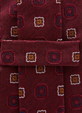 Detail View - Click To Enlarge - STEFANOBIGI MILANO - Square Geometric Silk Tie