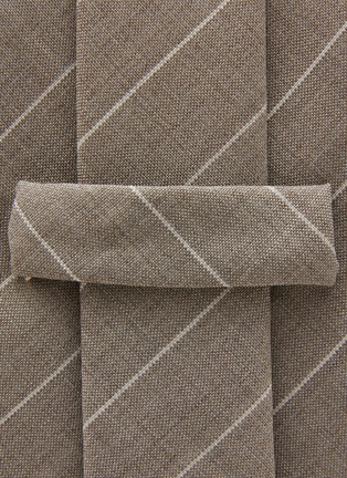 Detail View - Click To Enlarge - STEFANOBIGI MILANO - Pin Striped Silk Tie