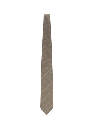 Figure View - Click To Enlarge - STEFANOBIGI MILANO - Pin Striped Silk Tie