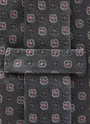 Detail View - Click To Enlarge - STEFANOBIGI MILANO - Floral Dotted Silk Tie