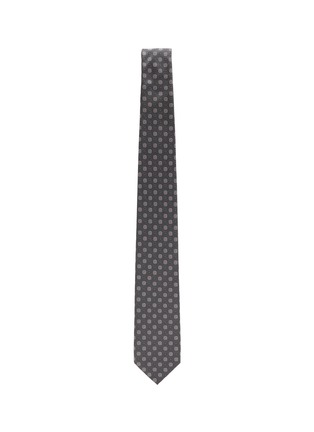 Figure View - Click To Enlarge - STEFANOBIGI MILANO - Floral Dotted Silk Tie