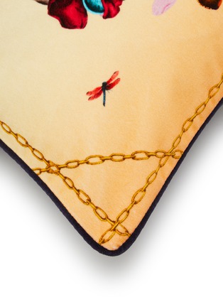 Detail View - Click To Enlarge - KIT MILES - Birds in Chains Cushion
