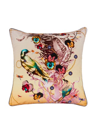 Main View - Click To Enlarge - KIT MILES - Birds in Chains Cushion