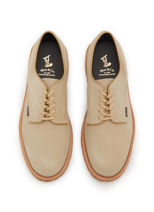 Detail View - Click To Enlarge - REGAL SHOE & CO. - Plain-Toe GTX Suede Blucher Shoes