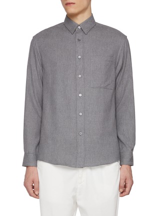 Main View - Click To Enlarge - CANALI - Chest Pocket Cotton Shirt