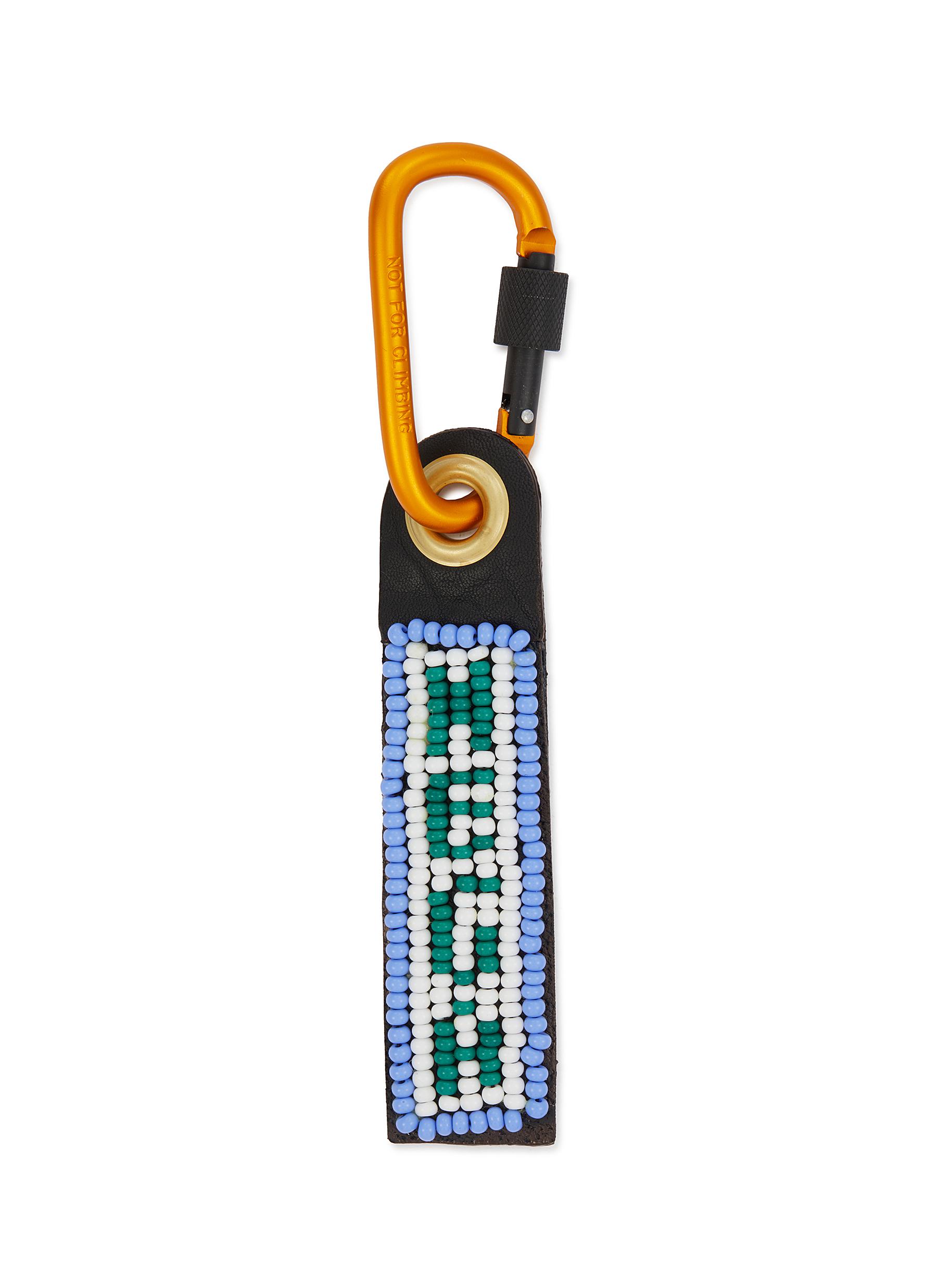 Mega Leather Beaded Keychain