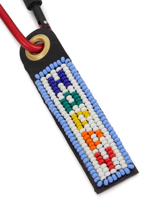 Detail View - Click To Enlarge - IMEMOI - Happy Rianbow Suede Beaded Keychain